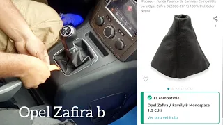 cambiar cubierta palanca de cambio Opel Zafira b تغيير غطاء ذراع التروس