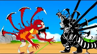 Evolution Of VENOM SHIN Godzilla, BIG VENOM 2, Godzilla Iron Earth Playing Squid Game | 어몽어스 오징어 게임