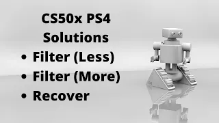 CS50 PSET4 Filter Less, Filter More, Recover Solutions