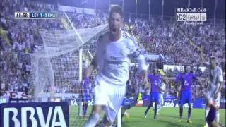 أهداف مباراة ريال مدريد 3-2 ليفانتي [ 5/10/2013 ] علي سعيد الكعبي [ HD ]