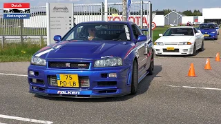 JDM Cars Leaving GO Japan 2021 - R34 Nismo R1, RX7, Mugen RR, Century Bosozoku, Chaser, Silvia 2JZ,.