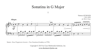 Attwood : Sonatina in G Major (I : Allegro)