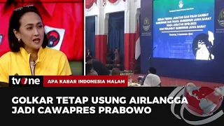 Christina: Golkar Tetap Ajukan Airlangga Pendamping Prabowo | AKIM tvOne