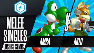 aMSa (Yoshi) vs Aklo (Fox) - Melee Singles Losers Semis - Shine 2023