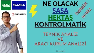 SASA HEKTAŞ KONTROLMATİK HİSSELERİNDE SON DURUM ANALİZİ | SASA HİSSE | HEKTAŞ HİSSE | KONTR HİSSE