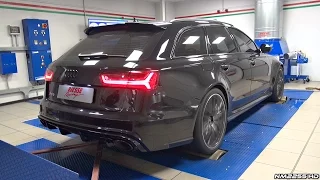 2016 Audi RS6 C7 4.0 V8 TFSI with Sports Exhaust Dyno Runs - Lovely Sounds!