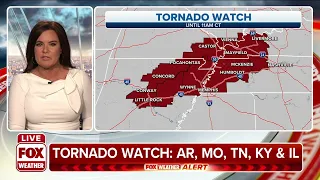 Tornado Watch Issued As Severe Storms Packing Tornadoes, Hail Threaten Mid-South