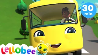 Wheels on the bus SONG - Baby Songs | +More Nursery Rhymes & Kids Songs | Lellobee