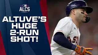 ALTUVE TIES IT UP!! Astros' José Altuve LAUNCHES 2-run shot to tie up ALCS Game 1!