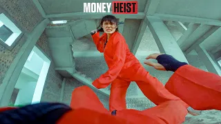 MONEY HEIST ESCAPING ANGRY GIRLFRIEND 😡 - PARKOUR POV