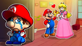 The Abandoned Child - Sad Story But Happy Ending| Funny Animation | The Super Mario Bros. Movie