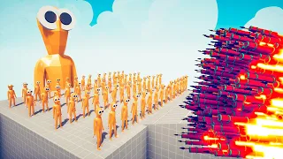 100x ARMY OF GOLDEN WOBBLER vs EVERY GOD - Totally Accurate Battle Simulator | TABS