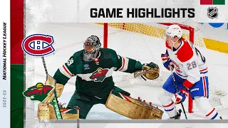 Canadiens @ Wild 11/1 | NHL Highlights 2022