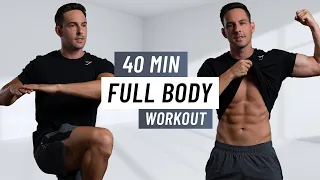 40 Min Full Body Home Workout (No Equipment)