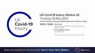 UK Covid-19 Inquiry - Module 2C Hearing AM - 16 May 2024