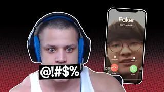 FAKER CALLS TYLER1 ON STREAM