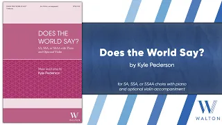 Does the World Say? | Kyle Pederson