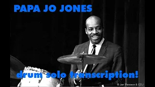 Papa Jo Jones drum solo transcription