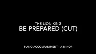 Be Prepared (cut) - The Lion King - Piano Accompaniment with LYRICS