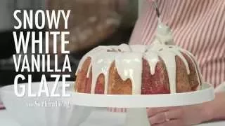 How to Make Snowy White Vanilla Glaze | MyRecipes