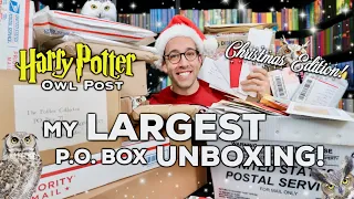 Harry Potter Owl Post | My LARGEST P.O. Box Unboxing: Christmas Edition!