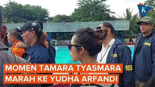 Tamara Marahi Tersangka Pembunuh Dante Saat Rekonstruksi