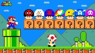 Super Mario Bros. but There are MORE Custom Mushrooms All Super Heroes!...