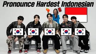 Handsome Koreans Try To Pronounce Hardest Indonesian Words!!! l FT. NOWADAYS  (나우어데이즈)