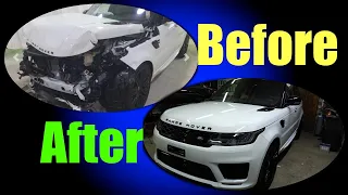 Rebuilding a salvage Range Rover Sport in 12 minutes