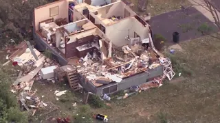 Building collapses as flooding leaves behind damage across Chicago area