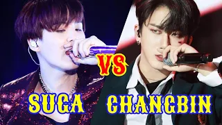 SUGA VS CHANGBIN | the King fastest Rapp