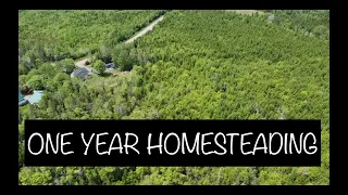 Family build homestead 20 MINUTES |One Year Homesteading | Nova Scotia