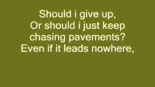 Adele   Chasing Pavements [LYRICS].wmv