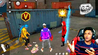 Red Criminal और V Badge Girl In My Lone Wolf - No Internet Prank भारी पड़ गया 🤣 Garena Free Fire 🔥