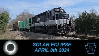 Solar Eclipse April 8th 2024; Train Watching Norfolk Southern, Ashland Railway, and CSX in Ohio