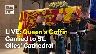Queen Elizabeth’s Coffin Carried From Holyrood Palace to St. Giles' Cathedral