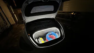 Who said the Tesla frunk must be dark! Quick LED ambient light installation video for tesla frunks.