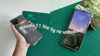 xiaomi 11 lite 5g NE ASMR unboxing in 2022 🌻 | chill, aesthetic and asmr unboxing