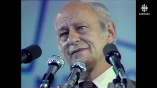 Le 20 mai 1980, discours de René Lévesque après la défaite du Oui au référendum québécois