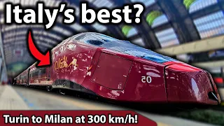 Italy's STUNNING private BULLET TRAIN. Turin to Milan for just 15€ in FIRST CLASS