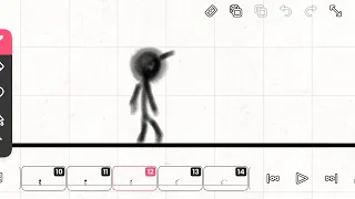 Animação stickman: transformação em fumaça e teletransporte (FlipaClip)