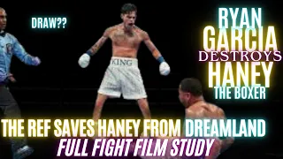 Ryan Garcia drops Devin Haney 3 Times - Worst Ref Ever? Bias?