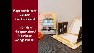 Mega wandelbare Zauber Pop-up Card - besondere Kartenform - Gutschein/Geldgeschenk - Stampin´Up!