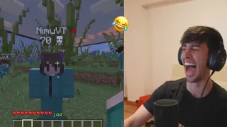 Robleis reacciona a los mejores momentos de Squid Game Minecraft🤣