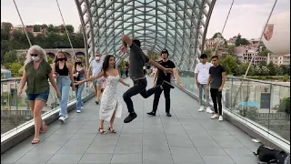 Шибаба Рибаба Песня Чеченская Тбилиси Лезгинка 2021 Девушки Танцуют Круто На Мосту Мира ALISHKA