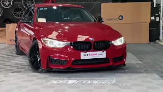 BMW 320i F30 up Top One Bodykit M3 + 305ForgedWheels FT107 19inche ! Quá đẹp #yeuxehoi #workshop