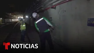 Peritos noruegos inspeccionan la línea 12 del metro de CDMX | Noticias Telemundo