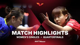 Ding Ning vs Chen Xingtong | WTT Macao Quarterfinals HIGHLIGHTS