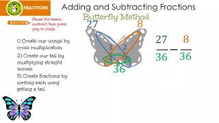 Adding and Subtracting Fractions With Like and Unlike Denominators Basic Math