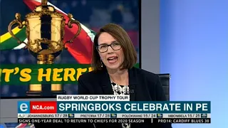 Springboks celebrate in PE